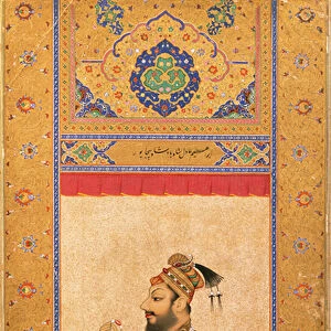 Portrait of Sultan Ali Adil Shah II, Shah of Bijapur, Indian miniature, Bijapur, c