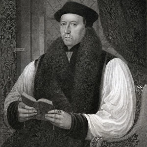 Portrait of Thomas Cranmer (1489-1556) from Lodges British Portraits