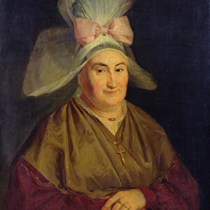 Portrait of a Woman with a Normandy Bonnet (oil on canvas)