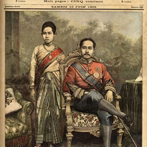 Portraits of the king of Siam, Rama V or Chulalongkorn (1853-1910)