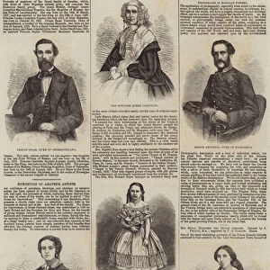 Portraits of the Royal Family of Sweden and Norway (engraving)