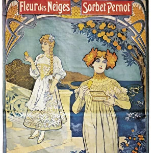 Poster advertising Pernod biscuits, 1897 (colour litho)