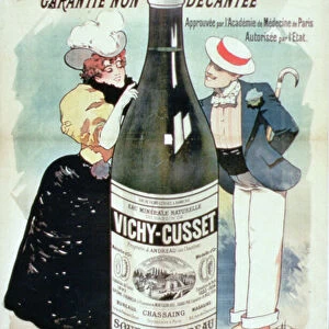 Poster advertising Vichy-Cusset Mineral Water, Paris (colour litho)