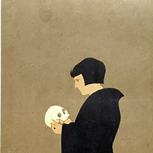 Poster for "Hamlet"by William Shakespeare - by the Beggarstaffs (Sir William Nicholson (1872-1949) and James Pryde (1866-1941), late 19th century