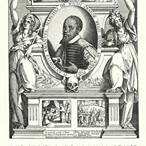 Posthumous portrait of the Ambassador of the King of the Congo to the Pope (engraving)