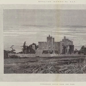 Powderham Castle from the Park (engraving)