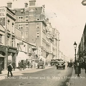 Praed Street and St Marys Hospital, London (photo)