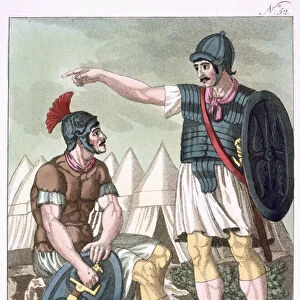 Praetorian Guard, illustration from L Antique Rome, engraved by Labrousse