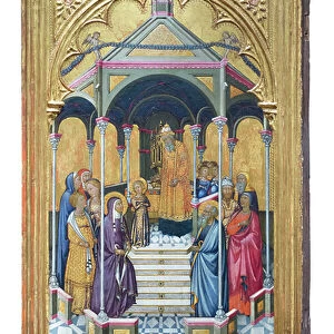 Presentation of the Virgin in the temple, 1380 circa, (tempera on wood)