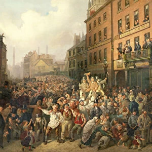 The Preston By-Election of 1862 (oil on canvas)