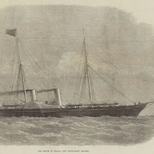 The Prince of Waless New Steam-Yacht Osborne (engraving)