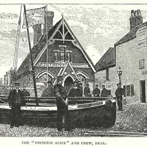 The "Princess Alice"and Crew, Deal (engraving)