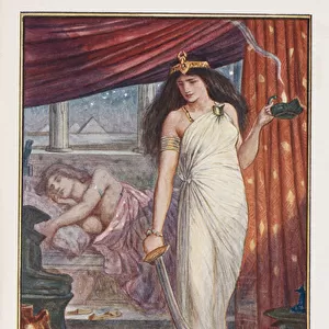 The Princess an the Snake, illustration from The Brown Fairy Book