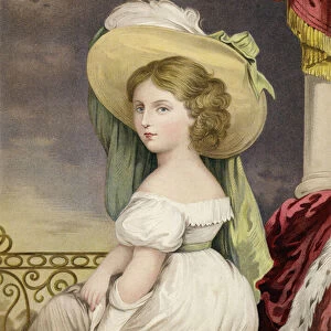 The Princess Victoria at the Age of Twelve Years (colour litho)