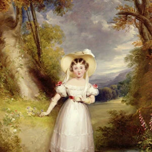 Princess Victoria (later Queen Victoria) aged nine, 1828 (panel)