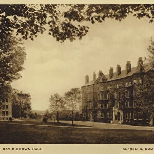 Princeton University: David Brown Hall; Alfred B Dod Hall (b / w photo)