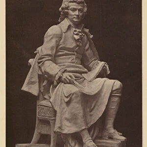 The Principal Figure from the Mozart Monument at Vienna (engraving)