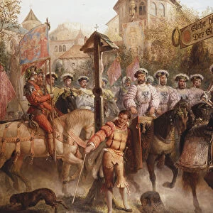 The Procession, 1893 (oil on canvas)