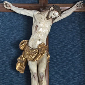 Processional Crucifix (Dead Christ), 1714 (carved and painted wood)