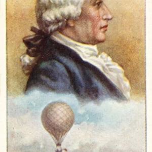 Professor Charles, Hydrogen-Gas Balloon (colour litho)