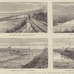 Progress of the Manchester Ship Canal (engraving)