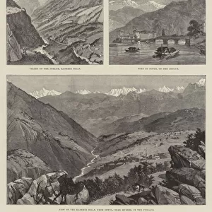 The Projected Kashmir Railway, Views on the Route (engraving)