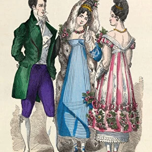 Prom costumes in 1811 - 1812 - private collection