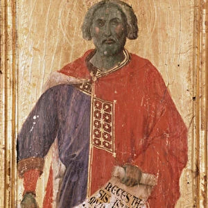 The Prophet Salomon Detrempe on wood by Duccio di Buoninsegna (1255-1318 / 9) 1308-1311 Dim