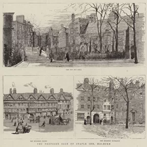 The Proposed Sale of Staple Inn, Holborn (engraving)