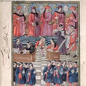 Provost of merchants and aldermen of Paris, scene of tax collection