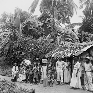 Puerto Rican natives, c. 1903 (b / w photo)