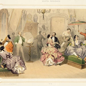 A Punch of Artists, from Soirees Parisiennes, engraved by j. Champagne