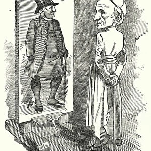 Punch cartoon: Henry Edward Manning, English Cardinal and Catholic Archbishop of Westminster (engraving)