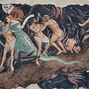 Punishment of the Lustful, fragment from the cycle of detached frescoes The Triumph of Death, Last Judgement and Hell, c. 1350 (detached fresco)