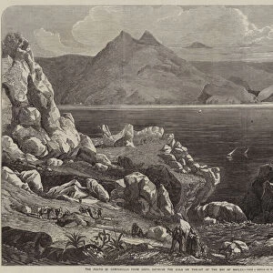 The Punto di Campanella, from Capri, showing the Gola or Throat of the Bay of Naples (engraving)