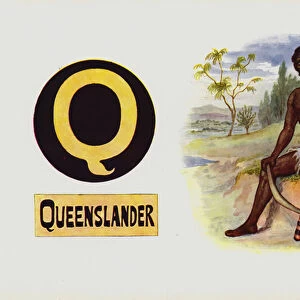 Q, Queenslander (colour litho)