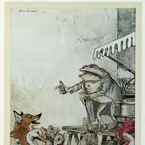 The Quack Frog, illustration from Aesops Fables, published by Heinemann