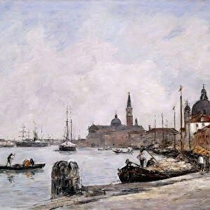 The Quay on Giudecca, Venice, 1895 (oil on canvas)