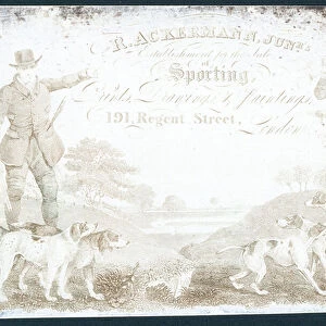 R Ackermann, Juniors Establishment for the sale of sporting prints (engraving)