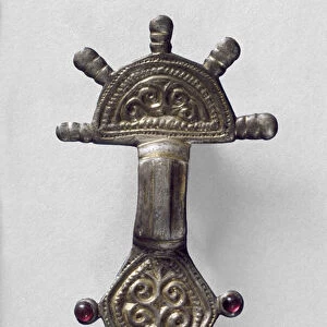 Radiate-Headed Brooch, from Marchelepot, Somme, probably Carolingian, c