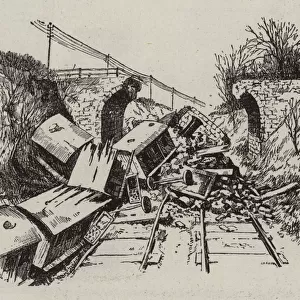 The Railway Accident in Belgium (engraving)