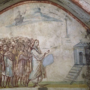 The Raising of Lazarus, Catacombs of Via Latina, Rome (fresco)
