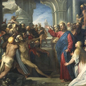 Raising of Lazarus (oil on canvas)