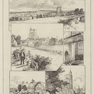 Rambling Sketches, a Deserted Village, Wittersham, Kent (engraving)