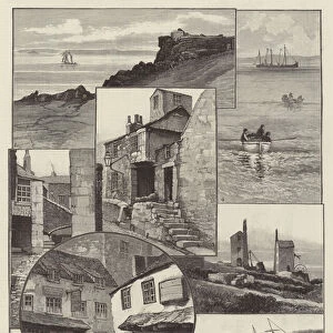 Rambling Sketches, St Ives, Cornwall (engraving)