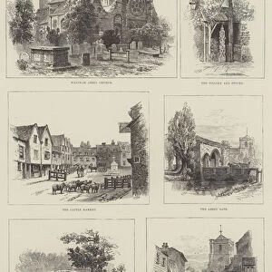 Rambling Sketches, Waltham Abbey (engraving)