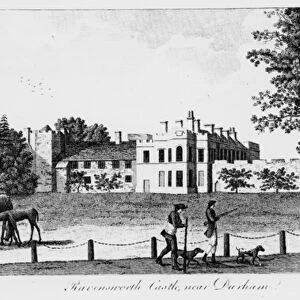 Ravensworth Castle near Durham, 19th Century (engraving)
