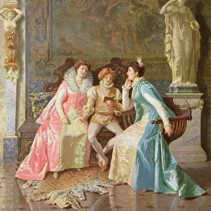 Reading, c. 1890 (oil on canvas)