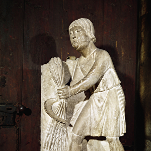 Reaper: June from a statuary calendar of the Labours of the Months, c. 1200 (stone)