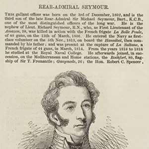 Rear-Admiral Seymour, Second in Command of the Baltic Fleet (engraving)